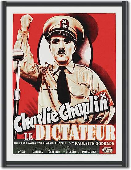 Charlie Chaplin - French - The Great Dictator, 1940 von Hollywood Photo Archive