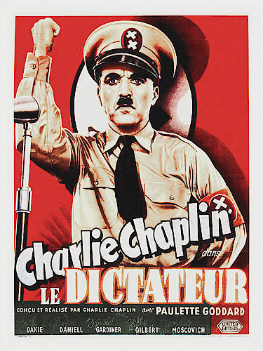 Charlie Chaplin - French - The Great Dictator, 1940 von Hollywood Photo Archive