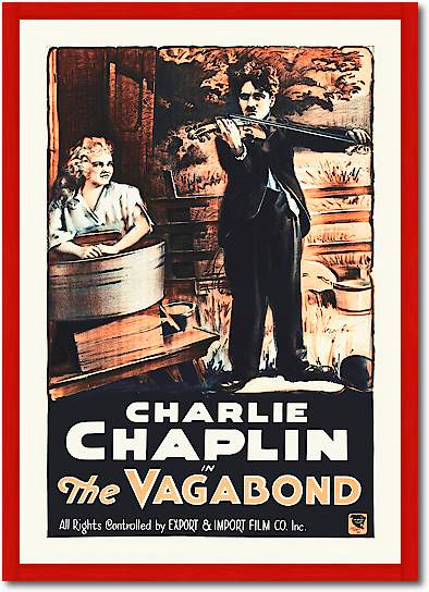 Charlie Chaplin - French - The Vagabond, 1916 von Hollywood Photo Archive
