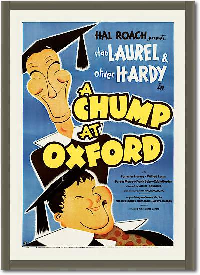 Laurel & Hardy - A Chump At Oxford von Hollywood Photo Archive