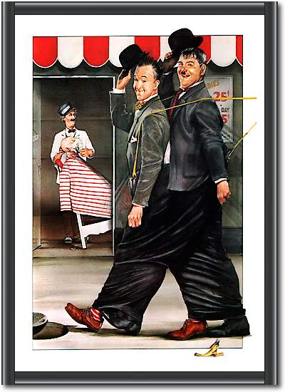 Laurel & Hardy - Ben Turpin von Hollywood Photo Archive
