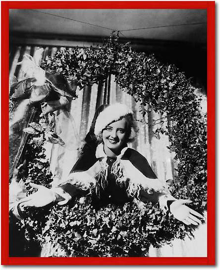 Bette Davis Christmas Wreath von Hollywood Photo Archive