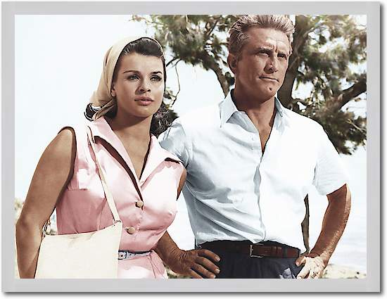 Senta Berger with Kirk Douglas von Hollywood Photo Archive