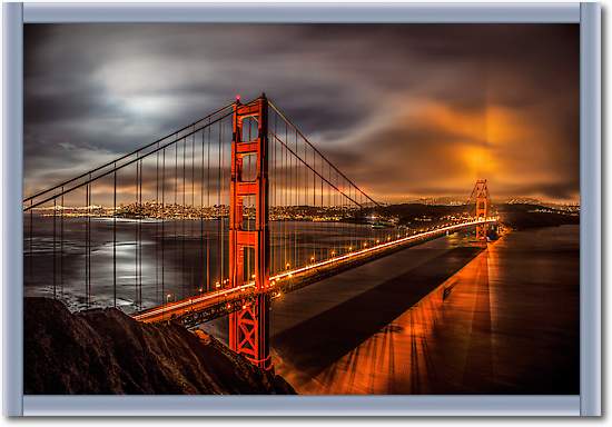 Golden Gate Evening von John Gavrilis