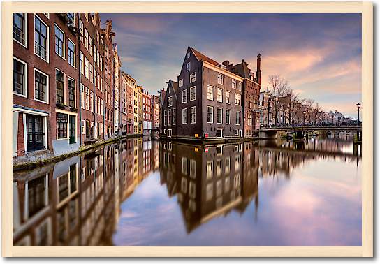 Coucher de soleil sur Amsterdam von Arnaud Bertrande