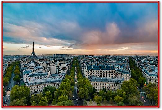 Vue sur Paris depuis l'Arc de Triomphe von Arnaud Bertrande