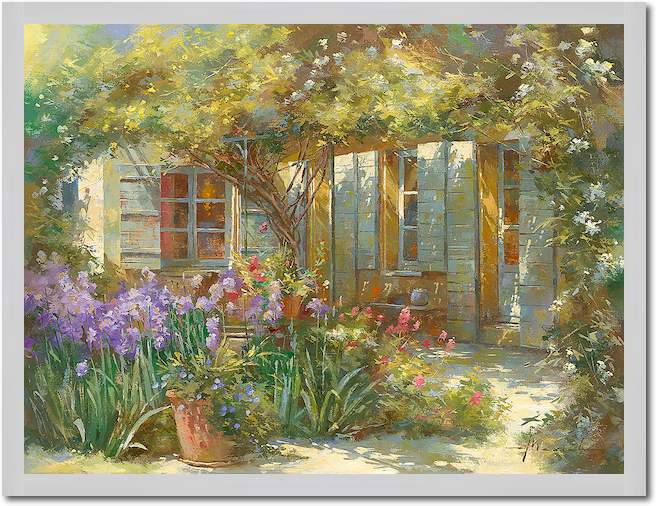 Jardin aux iris von Johan Messely