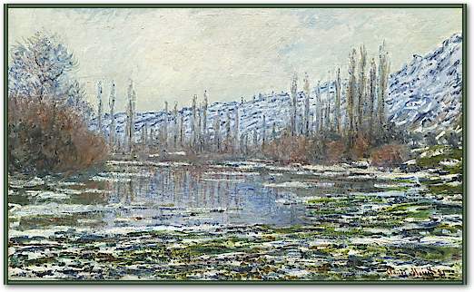 Das Tauwetter in Vétheuil, 1880 von Claude Monet