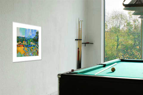 Uferlandschaft, CEZ-356L von Paul             Cézanne