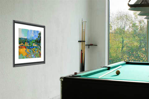 Uferlandschaft, CEZ-356L von Paul             Cézanne