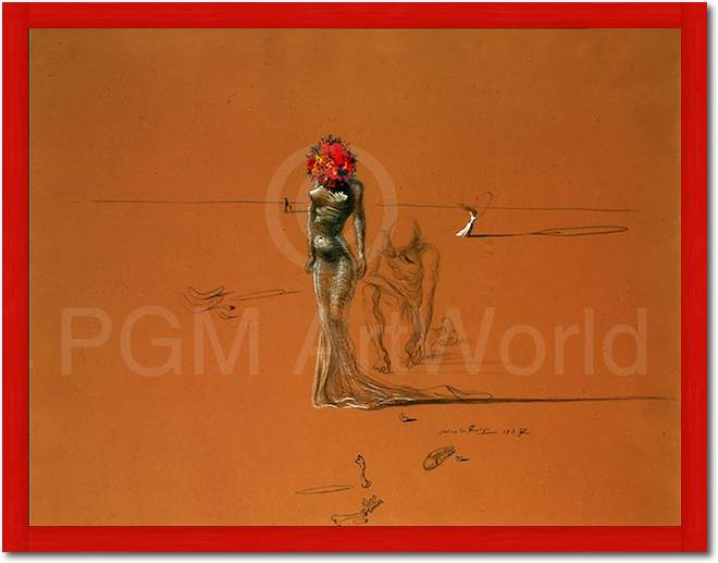 Female with Head of Flowers, SD-135 von Salvador         Dali