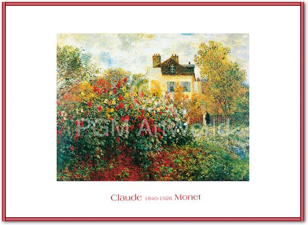 The Artist's Garden von Claude Monet