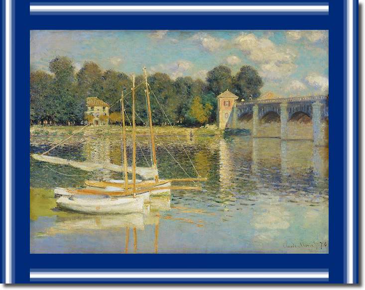 Die Brücke von Argenteuil - Neuauflage von Claude Monet
