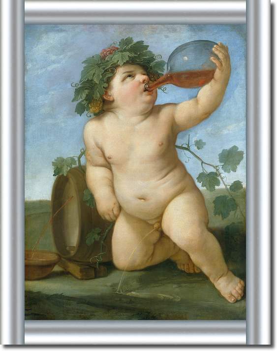 Trinkender Bacchusknabe von Guido Reni