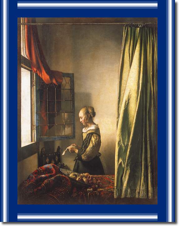 Briefleserin am offenen Fenster von Johannes Vermeer