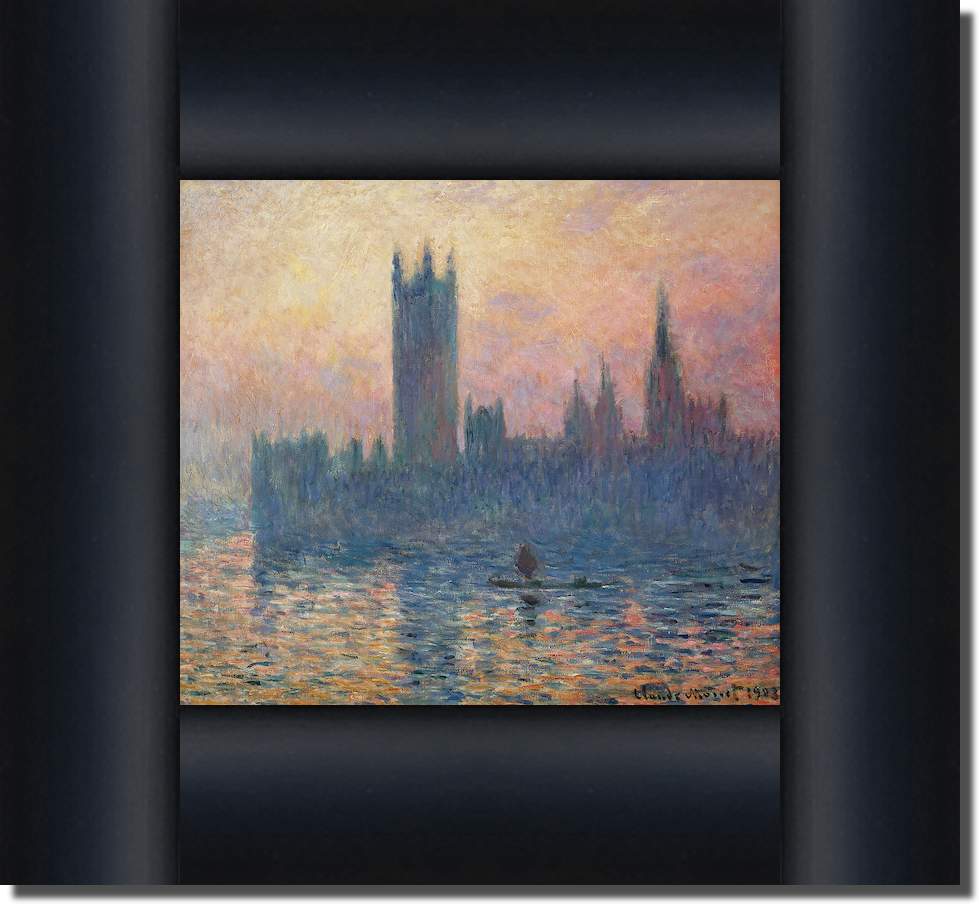 Das Parlament in London bei Sonnenuntergang von Claude Monet