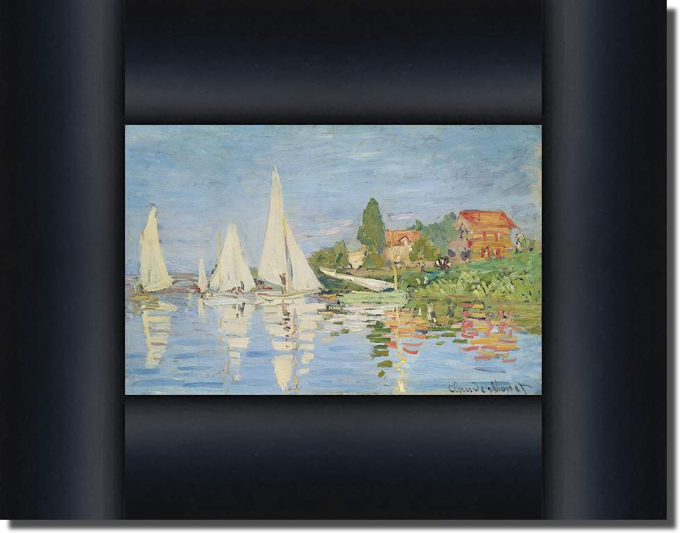 Regattaboote in Argenteuil von Claude Monet