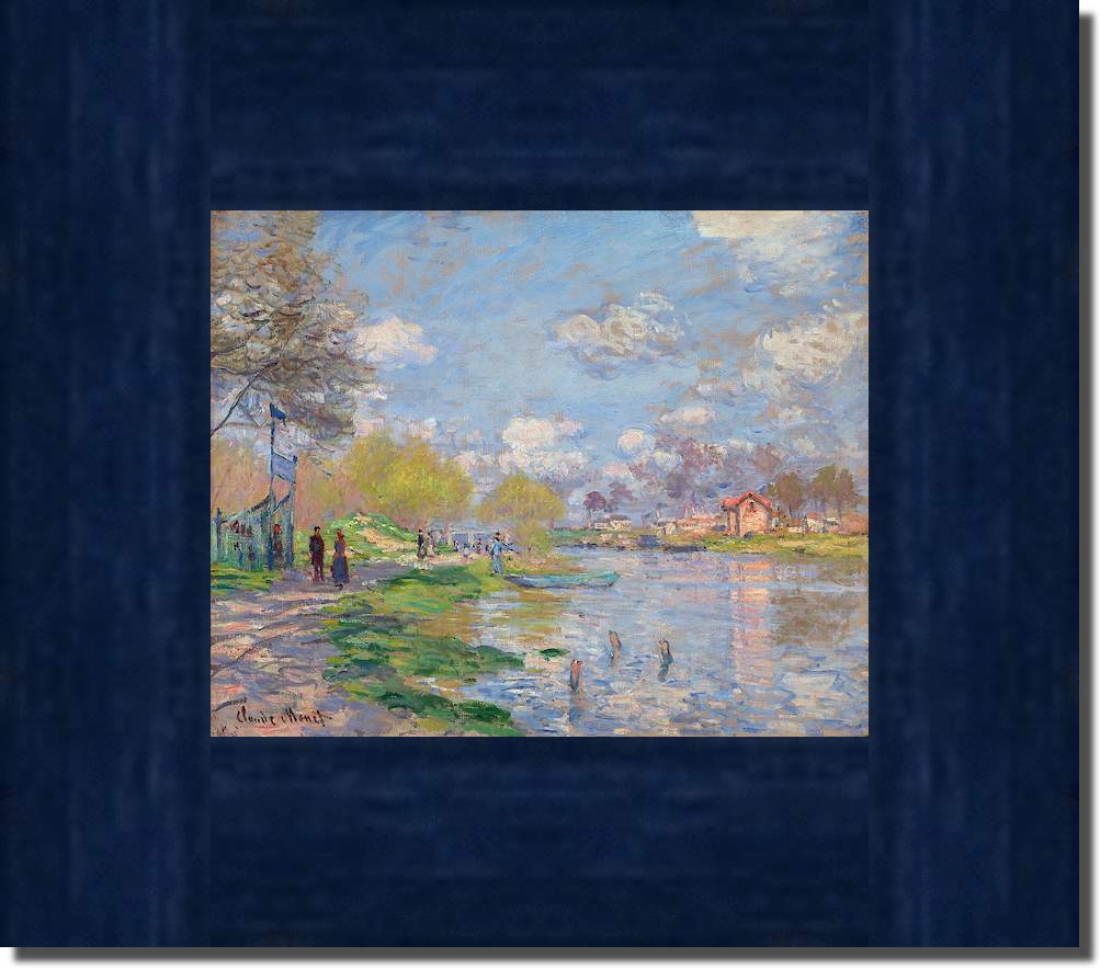 Frühling an der Seine von Claude Monet