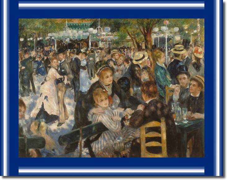 Ball im Restaurant Moulin de la Galette von Pierre Auguste Renoir