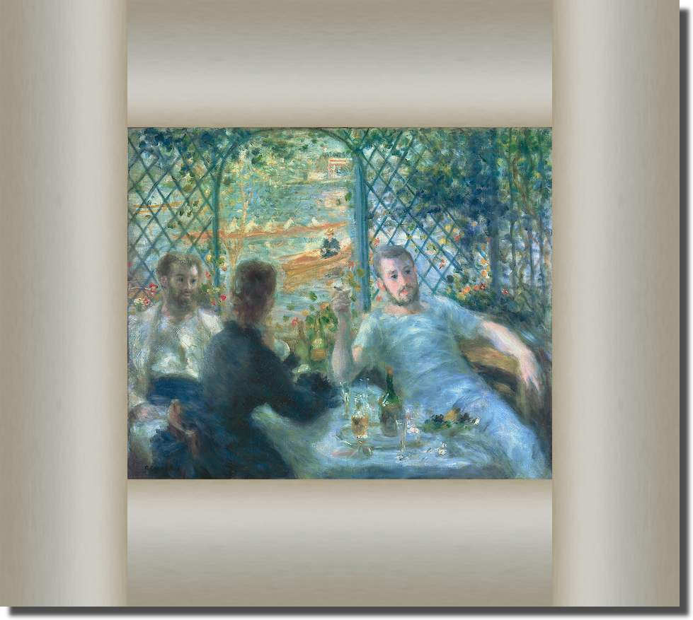 Die Mahlzeit im Restaurant Fournaise von Pierre Auguste Renoir