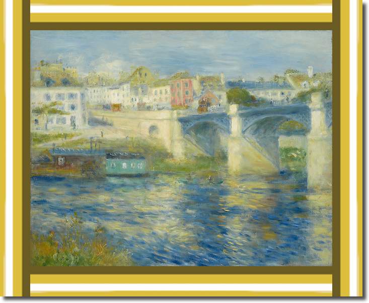 Brücke bei Chatou von Pierre Auguste Renoir