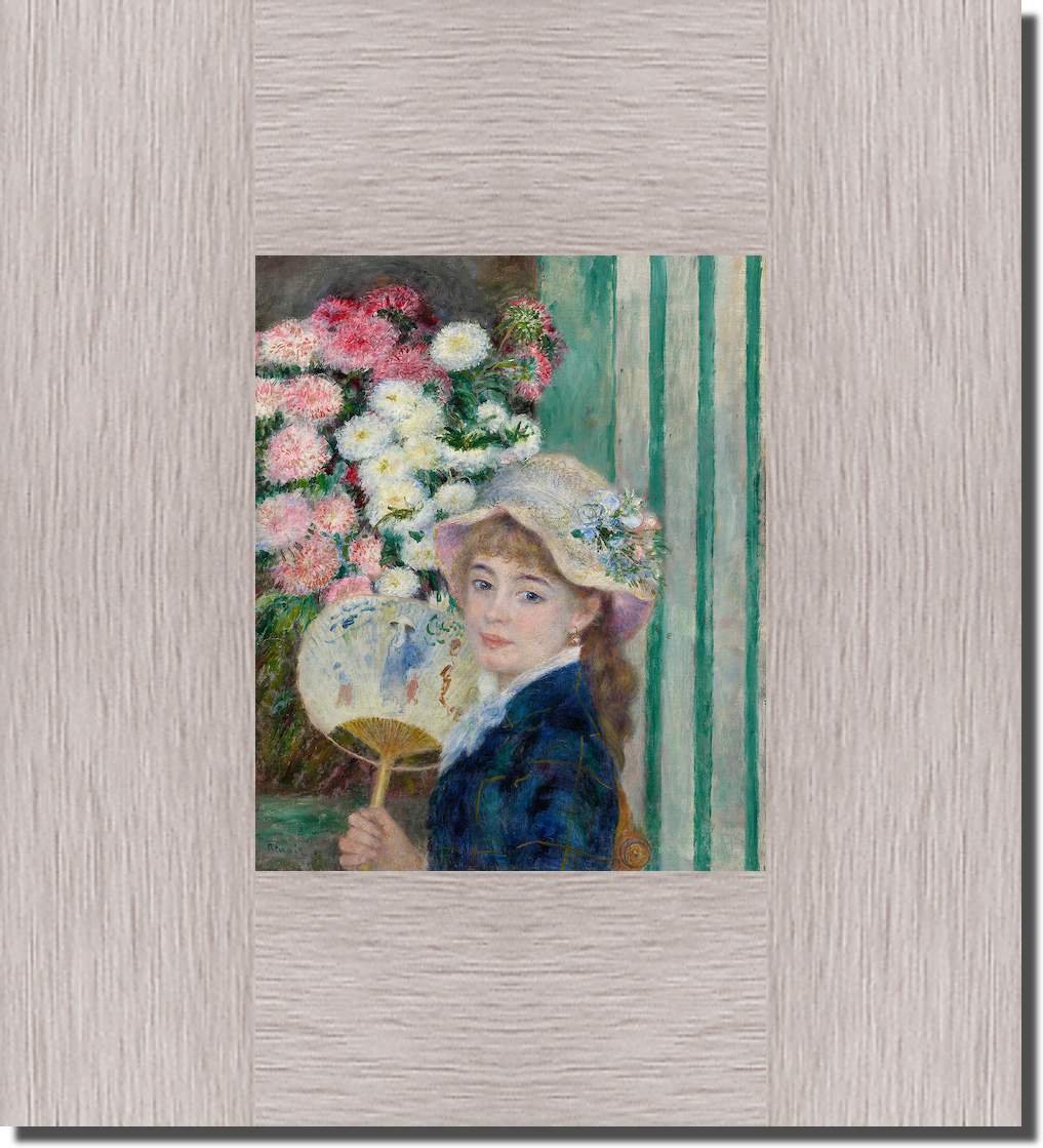 Frau mit einem Fächer von Pierre Auguste Renoir