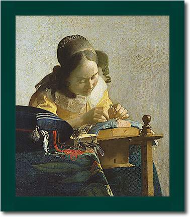 Die Spitzenklöpplerin von Johannes Vermeer