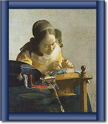 Die Spitzenklöpplerin von Johannes Vermeer