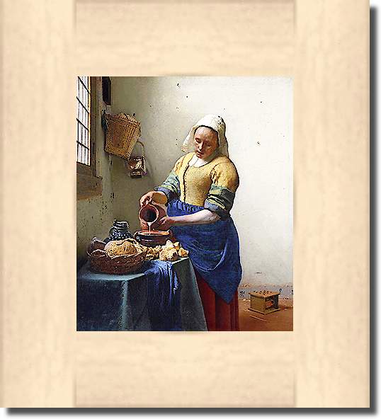 Dienstmagd mit Milchkrug von Johannes Vermeer