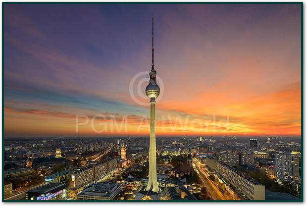 Berlin Alexanderplatz Skyline von Michael Abid