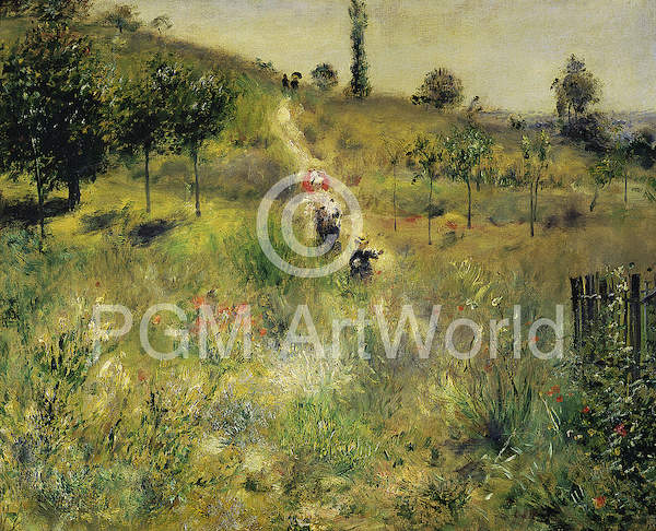 Ansteigender Weg im Grünen von Auguste Renoir