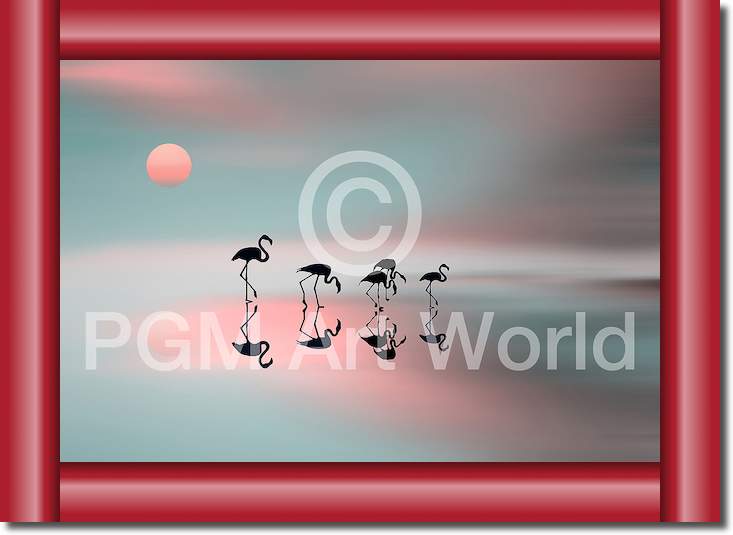 Family flamingos von Natalia
