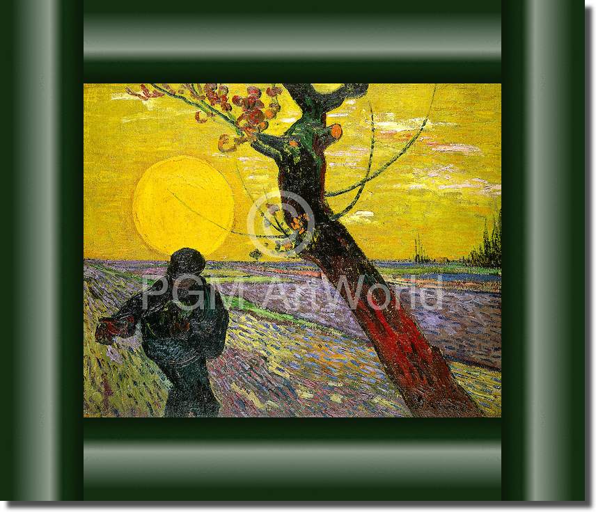 Sämann bei untergehender Sonne von Vincent van Gogh