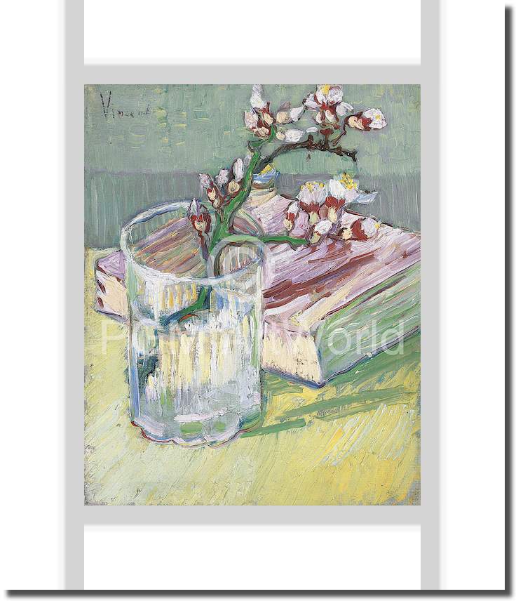 Stillleben mit blühendem Mandelzweig von Vincent van Gogh
