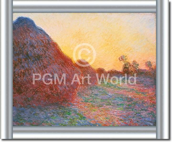 Strohschober im Sonnenlicht von Claude Monet