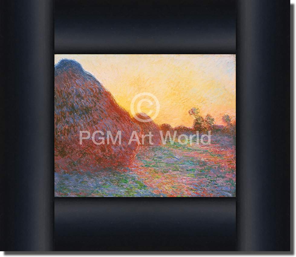 Strohschober im Sonnenlicht von Claude Monet