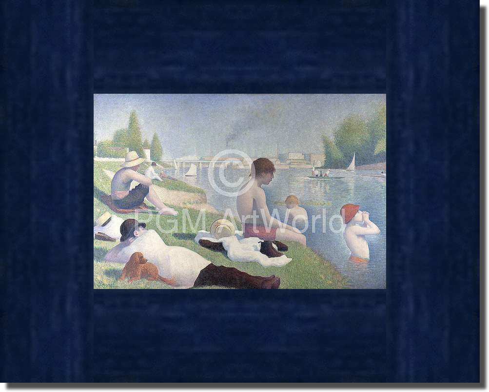 Die Badenden in Asnières von Georges Pierre Seurat